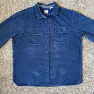 Levi’s Jackson Worker Corduroy Overshirt Navy Blue XL